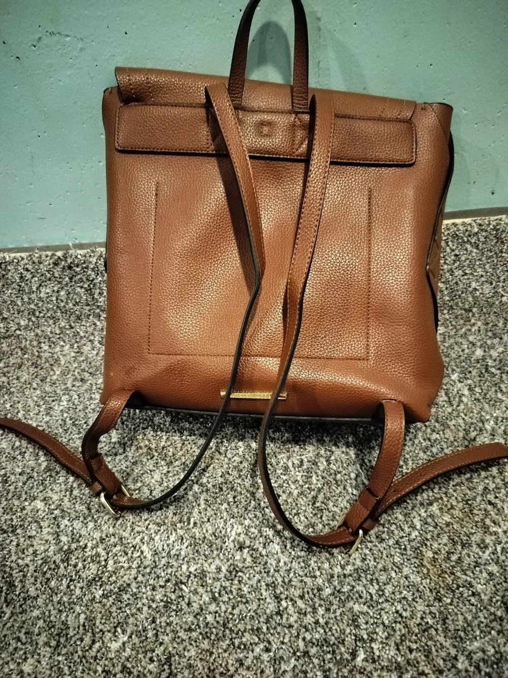 Steve Madden Men's Brown Leather Crossbody Bag